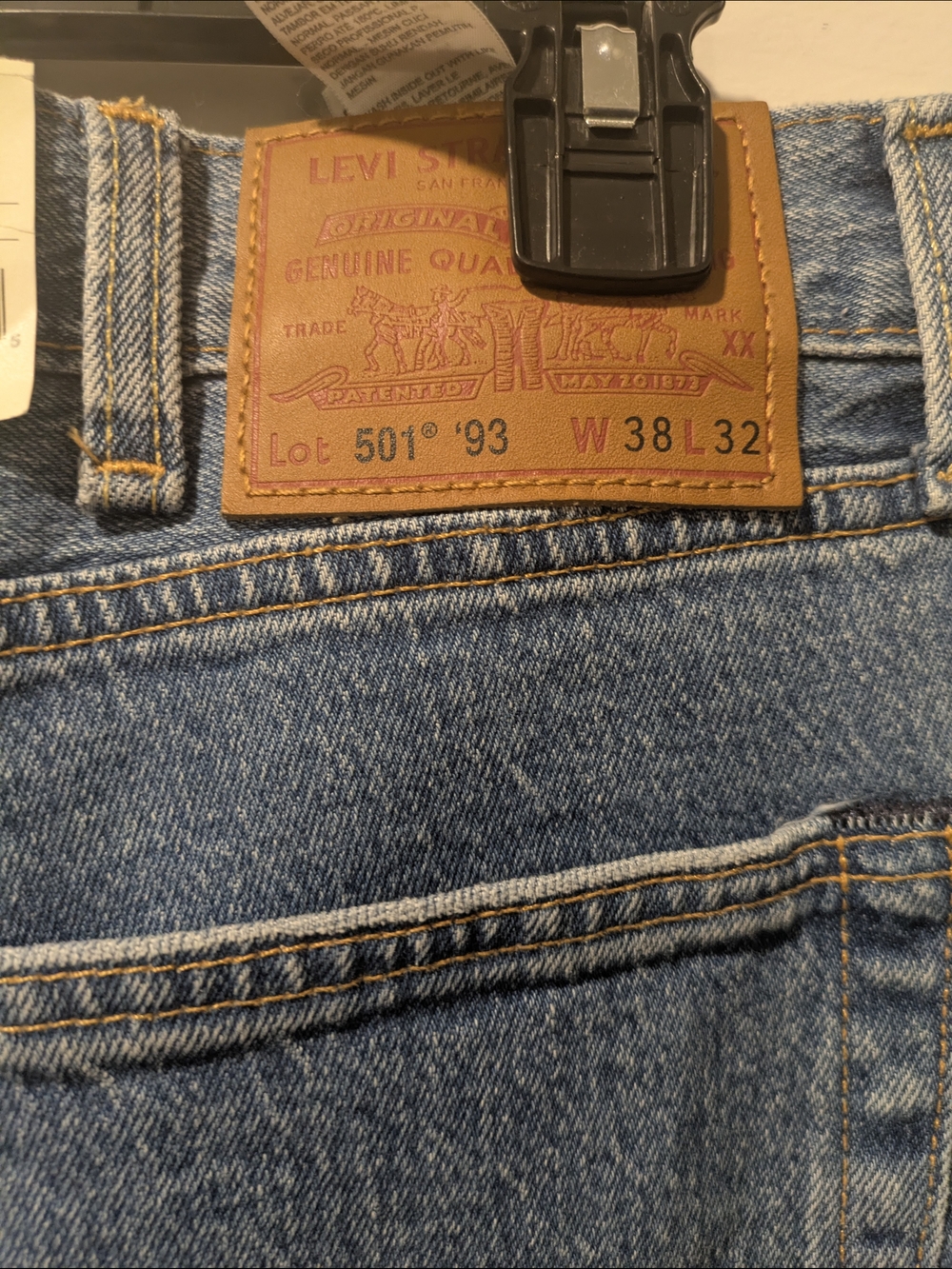Levi's Classic Blue Denim Pocket 501 '93 (Red Tab)